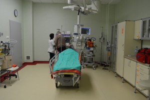 Sala z łóżkiem medycznym