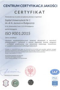 Certyfikat zarządzania jakością w organizacji ISO 9001:2015