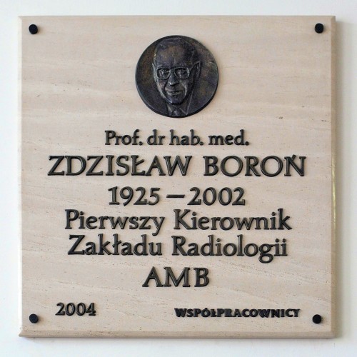 Tablica upamiętniająca dla Prof. dr hab. med. Zdzisław Borń