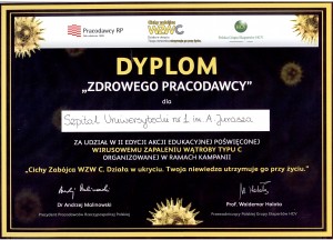 Dyplom "zdrowego pracodawcy"